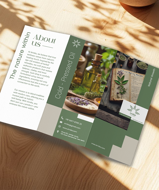 Brochure design Front